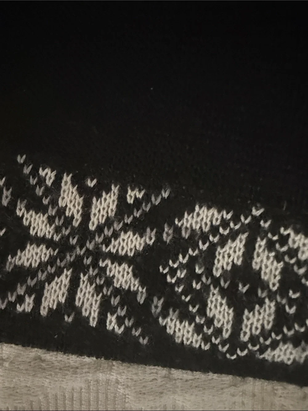 Spyder Black White Nordic Fleece Lined Tassel Beanie